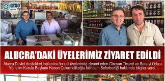 Alucra’daki Üyelerimiz ziyaret edildi