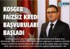 Kosgeb Faizsiz Kredi Başvuruları Başladı