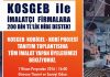 Kosgeb’ten İmalatçı Firmalara 200 Bin Tl