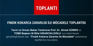 Fındık Kokarca Zararlısı ile Mücadele Toplantısı
