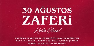 30 Ağustos Zafer Bayramı Kutlu Olsun