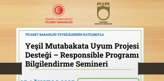 Yeşil Mutabakata Uyum Projesi Desteği – Responsible Programı Bilgilendirme Semineri